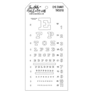 Tim Holtz Stencil Eye Chart