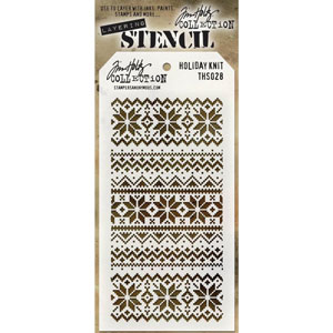 Tim Holtz Stencil Holiday Knit