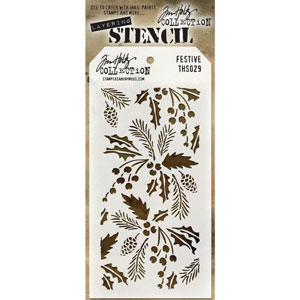 Tim Holtz Stencil Festive