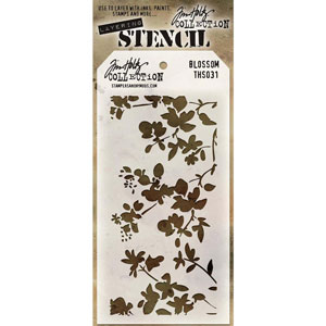 Tim Holtz Stencil Blossom