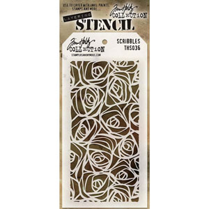 Tim Holtz Stencil Scribbles