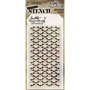 Tim Holtz Stencil Batground