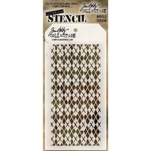 Tim Holtz Stencil Argyle