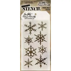 Tim Holtz Stencil Flocons
