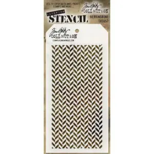 Tim Holtz Stencil Herringbone