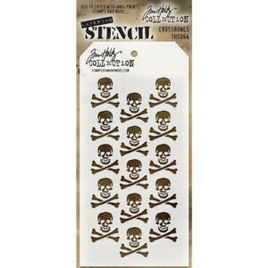 Tim Holtz Stencil Crossbones