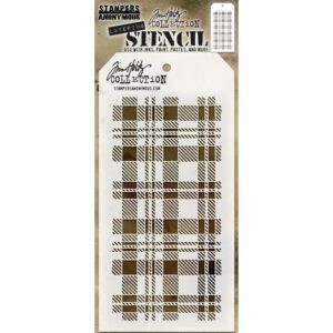 Tim Holtz Stencil Plaid