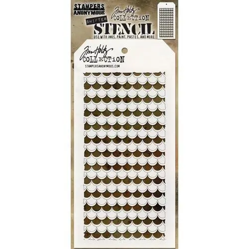 Tim Holtz Stencil Shifter Scallop