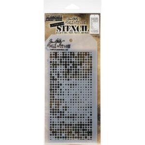 Tim Holtz Stencil Halftone -Layered