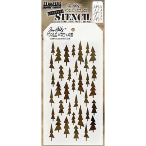 Tim Holtz Stencil Tree Lot