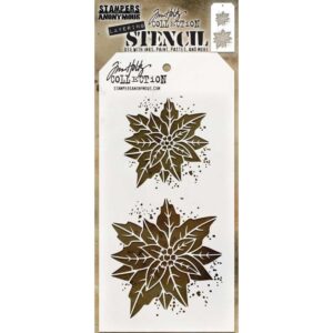 Tim Holtz Stencil Poinsettia Due