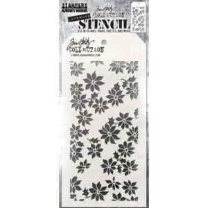 Tim Holtz Stencil Petit Poinsettia