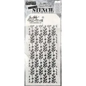Tim Holtz Stencil Feuilles de baies