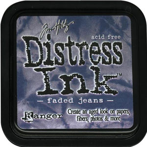 Distress Ink Faded Jeans