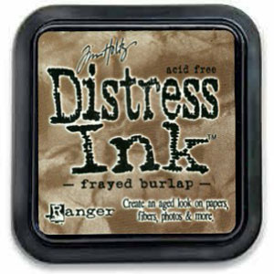 Distress Ink Frayed Burlap