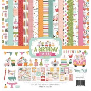 Echo Park Collection 12" X 12" Souhaits d'Anniversaire Fille