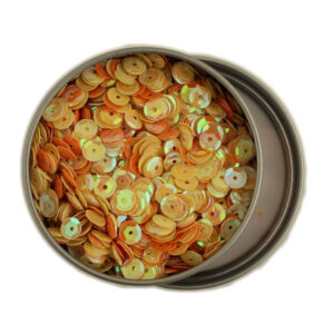 Buttons Galore Sequins 6mm Jaune & Orange