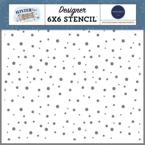 Carta Bella Masque 6 X 6 pouces Blizzard hivernal